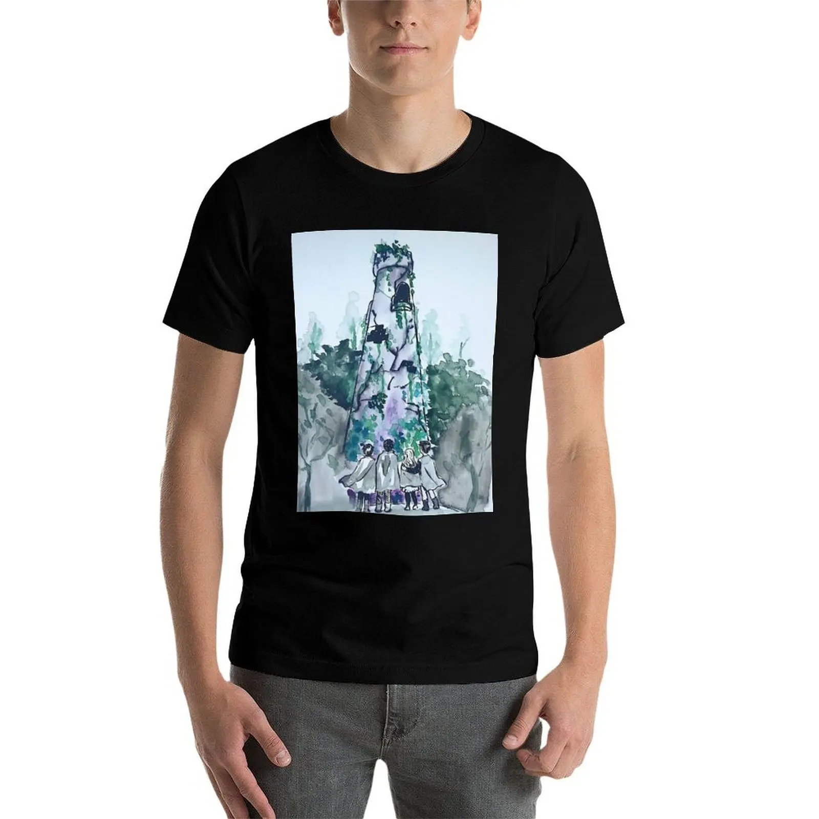 

Футболка «Хранитель потерянных городов», футболка с аниме, мужские хлопковые забавные футболки