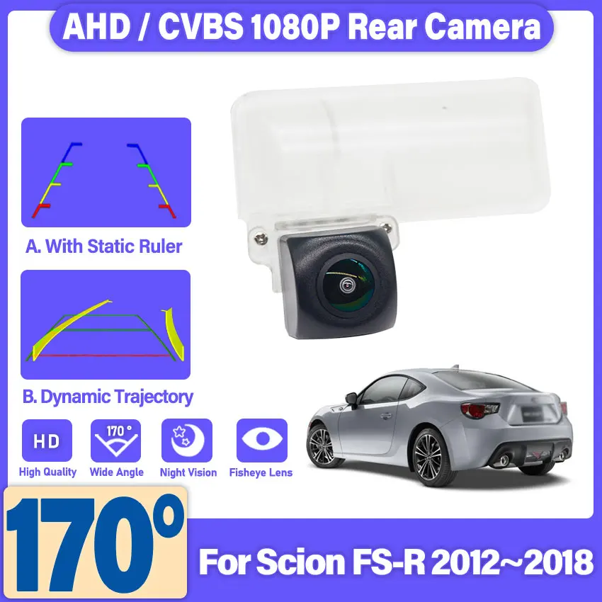 AHD Reversing Image Camera Night Vision HD For Scion FS-R 2012~2014 2015 2016 2017 2018 Rear View Back Up CAM