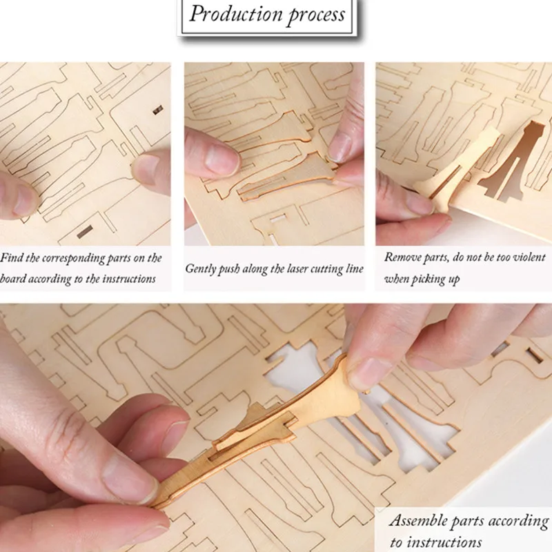 Diy 3d wooden puzzle for Assembly Puzzle Laser Cutting Sailing Ship Biplane Steam Locomotive Train Toy diy Kit for adults Child