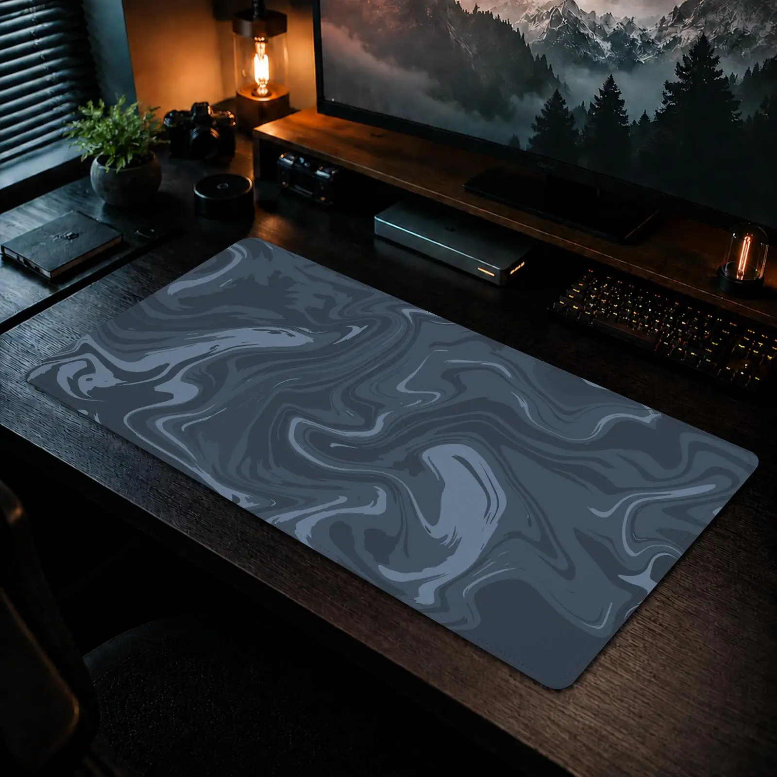 Cool Strata Liquid Mouse Pad Gaming office Non-slip Desk Mat Diy Mousepad Large Game Keyboard overlock