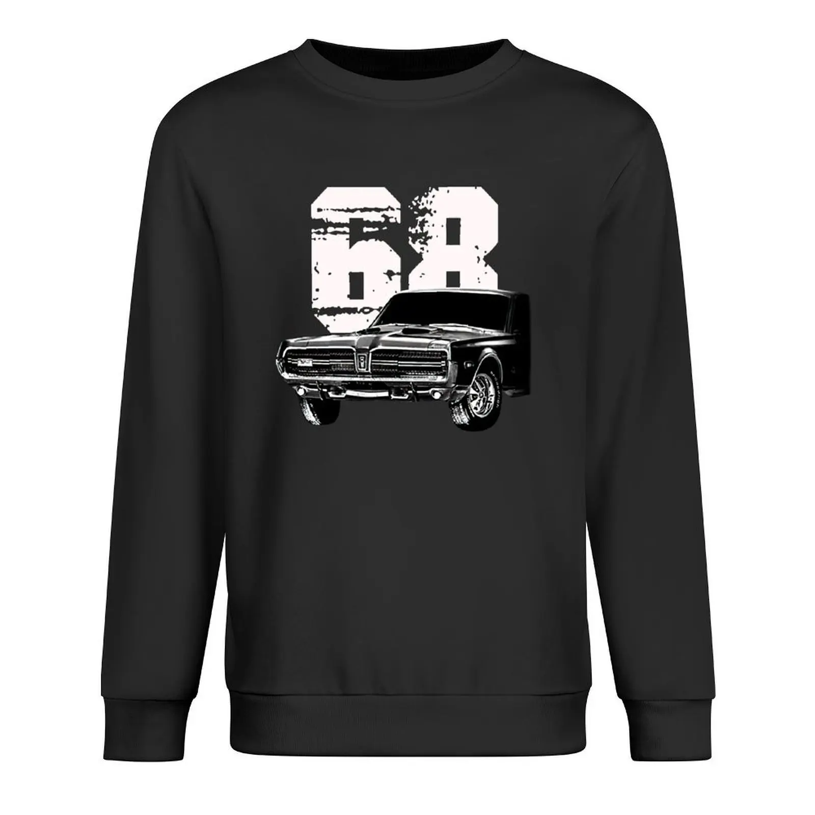 

1968 Mercury Cougar Front Side View with Model Year Pullover men clothes aesthetic clothing autumn sweatshirt