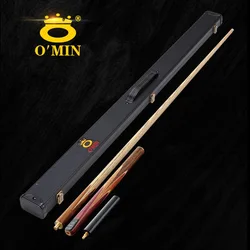 2022 New OMIN Snooker Cue 3/4 Jointed Snooker Cue Stick 9.5mm/10mm Tips with Snooker Cue Case Set 8405/8403