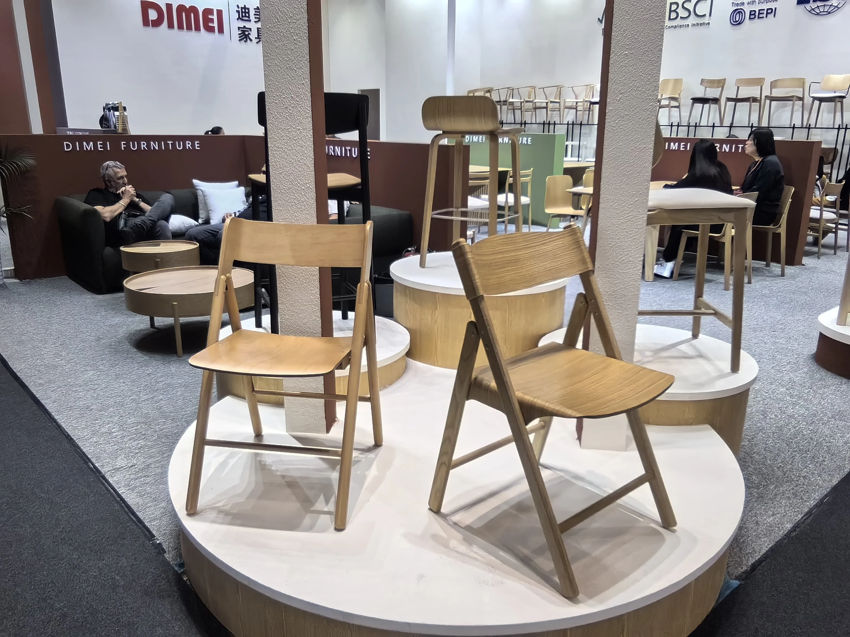 Folding Dining Chair Wooden Backrest Design For Kitchen, Restaurant & Hotel