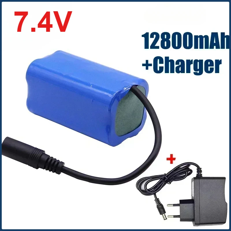 

Lithium Battery Used For T188 T888 2011-5 Remote Control Search Bait Boat Spare Parts RC Toy Accessories 2S2P 7.4V 12800mah