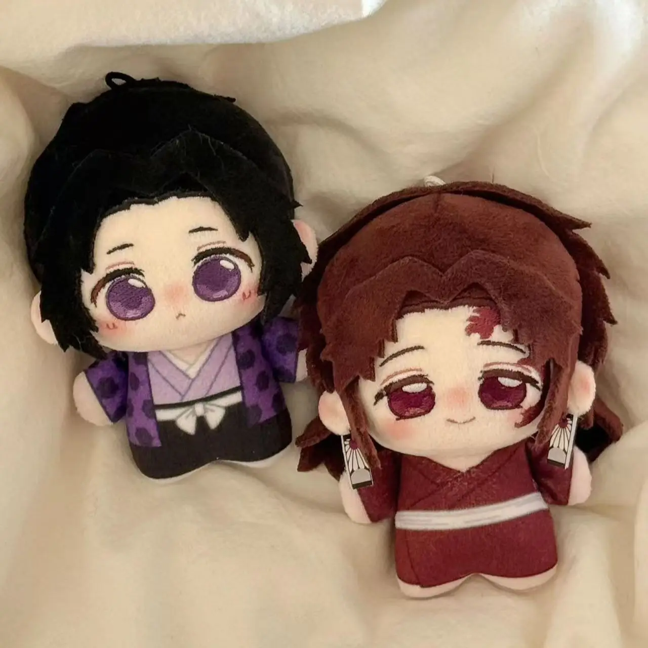 

10cm Anime ‌Demon Slayer Kimetsu no Yaiba Tsugikuni Yoriichi Kokushibo Cotton Stuffed Toy For Anime Fans Gift