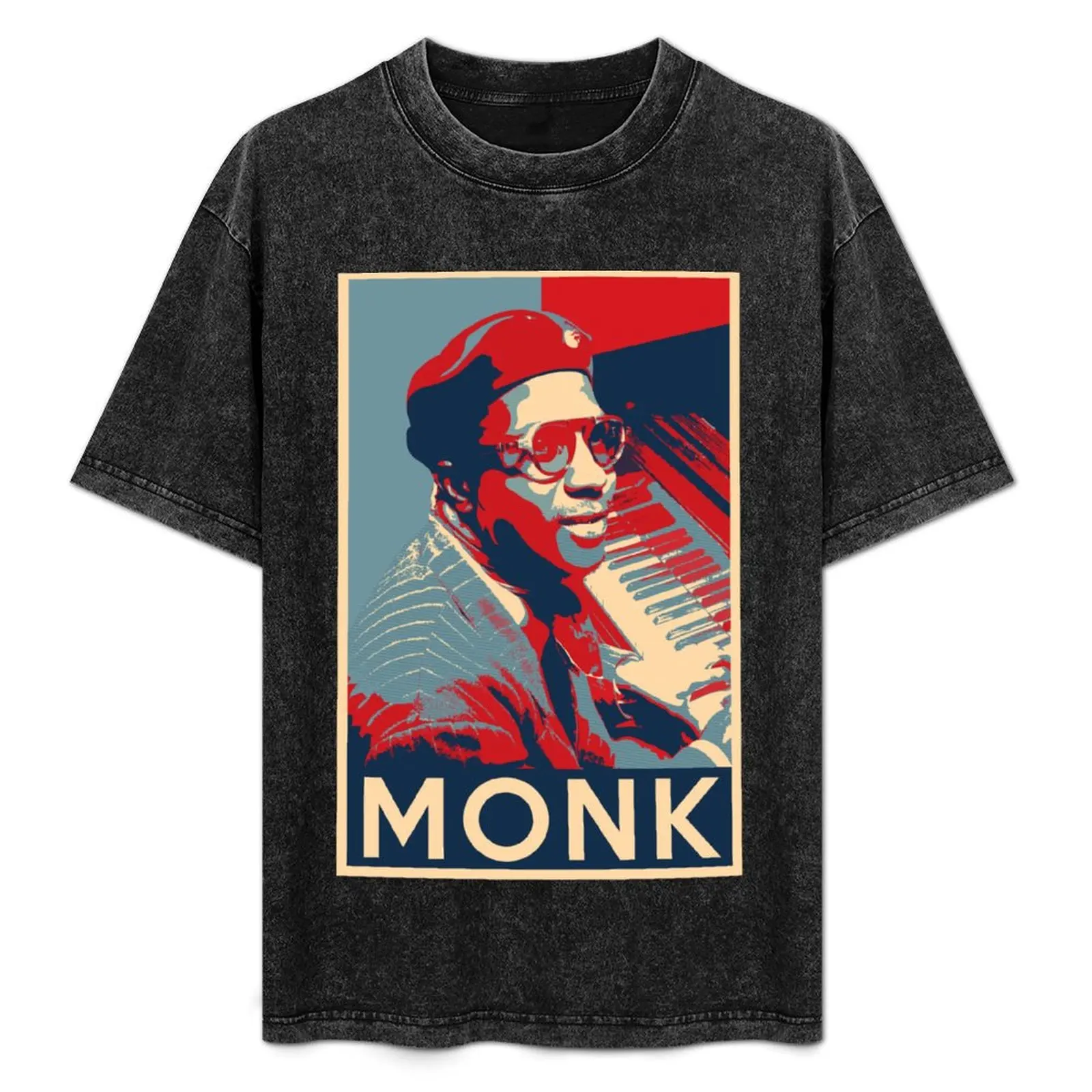 

Thelonious Monk Hope Poster - Sizes of Jazz History T-Shirt summer shirt topping baggy shirts plain t shirts men