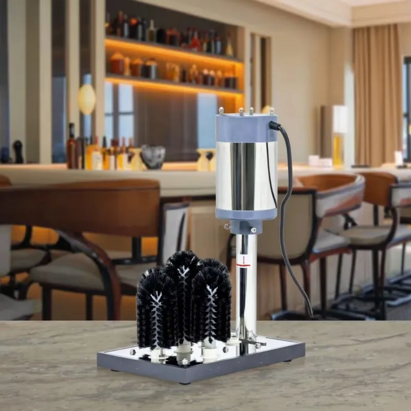 300W Automatic Countertop Glass Washer Commercial Cup Cleaning Machine for Bar Restaurant Kitchen