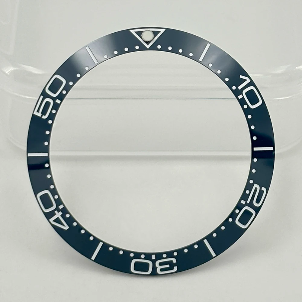 38mm x 30.6mm multi-color inclined ceramic bezel with night light function is suitable for replacing watch parts of 42mm case
