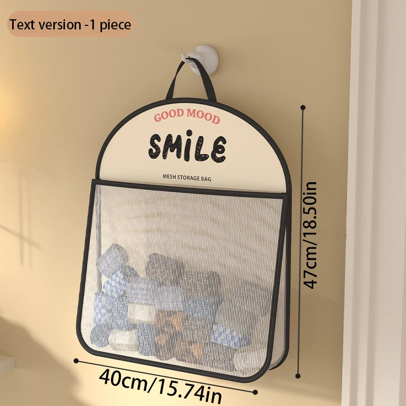 حقيبة معلقة لتخزين الجورب المنزلية، حقيبة تخزين وتنظيم الملابس مناسبة تمامًا لخزانة الملابس، حقيبة شبكية مثبتة على الحائط لخزانة الملابس #2