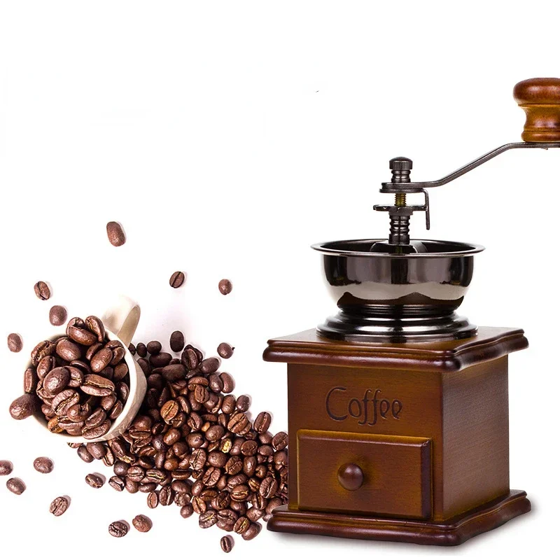 

Bean Grinder Set Spice Small Capacity Pepper Hand-cranked Coffee Bean Grinder Small Grinder Coffee Grinder Household