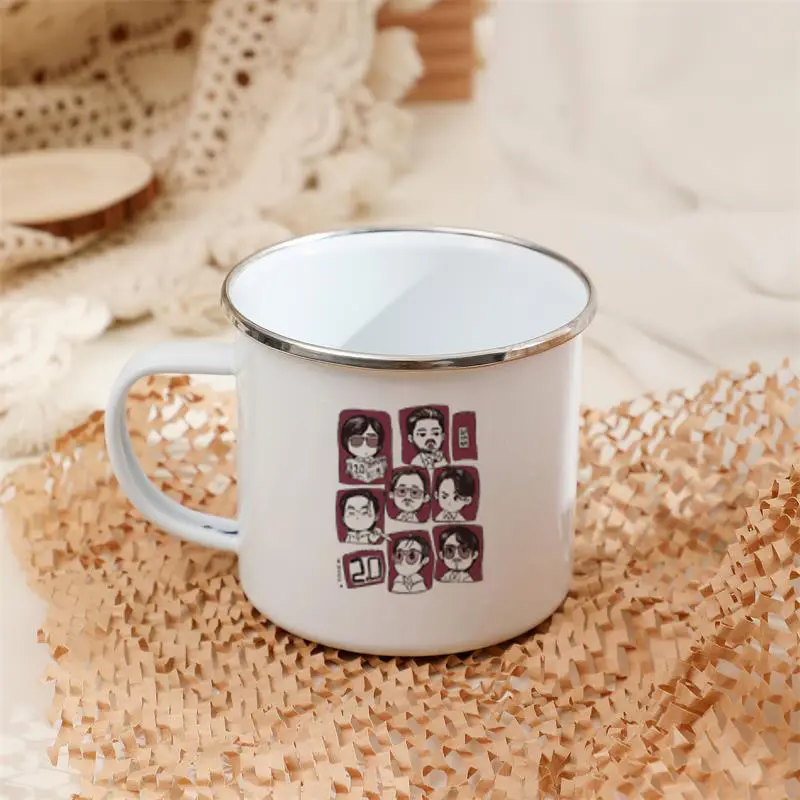 One 12-Ounce Metal Enamel Mug Arirang World Tour 2026 High Quality Water Cup Large Capacity Neutral Coffee Cups Kpop Fan Gift