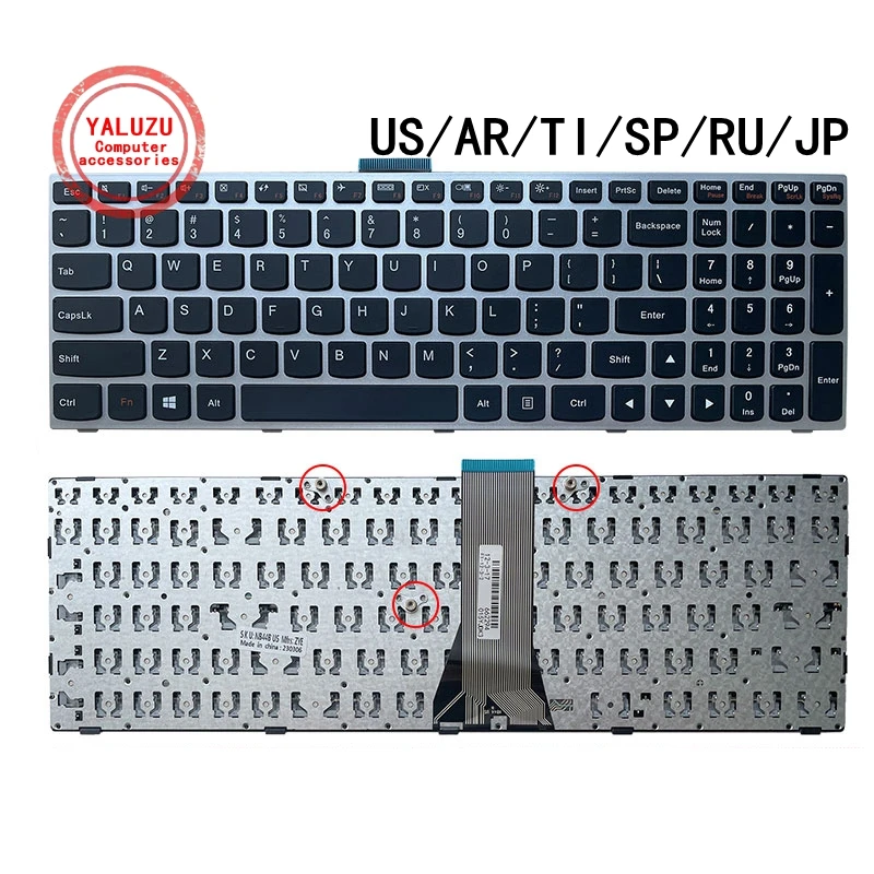 US/AR/TI/SP/RU/JP Laptop Keyboard FOR LENOVO G50-70 G50-45 G50-30 B50 G50 G50-70AT G50-30 G50-45 G70 B50 B51 Y50 Z50