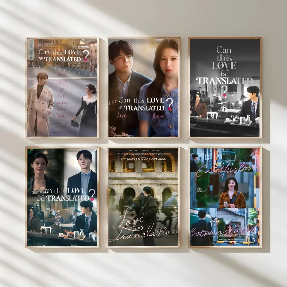 TV C-Can This Love Be Translated Poster Waterproof Canvas Art Wrinkle Free Wall Hanging For Home Living Room Bedroom Decor