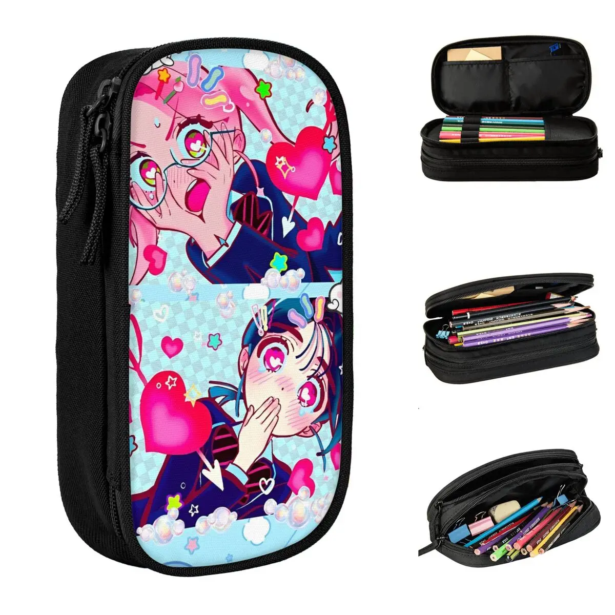 

Alien Stage аниме пенал школьные пеналы холст для мальчиков и девочек эстетическая большая сумка-карандаш школьные принадлежности