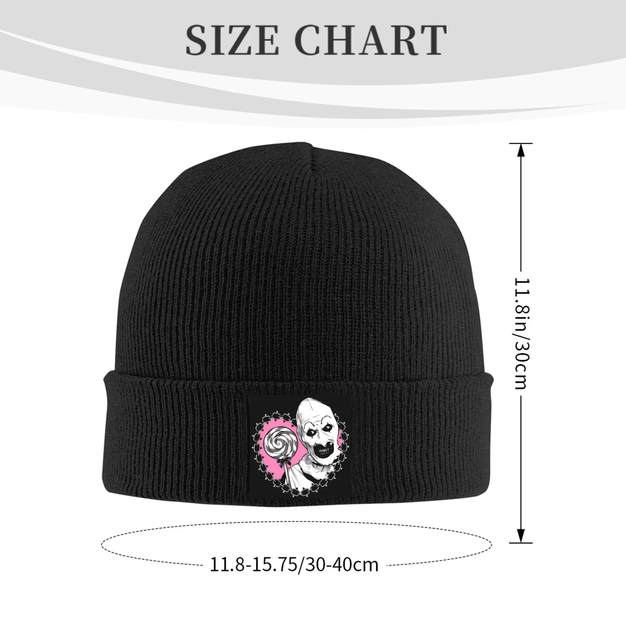 Custom Movies T-Terrifiers Manga Love Bonnet Hat Cool Knit Hat Men Women Unisex Horror  Warm Winter Skullies Beanies Caps