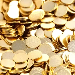 20pcs Circular Conductive Contact Pad Brass Gold plated Disc Connectors Battery Protection Wireless Charger Low impedance