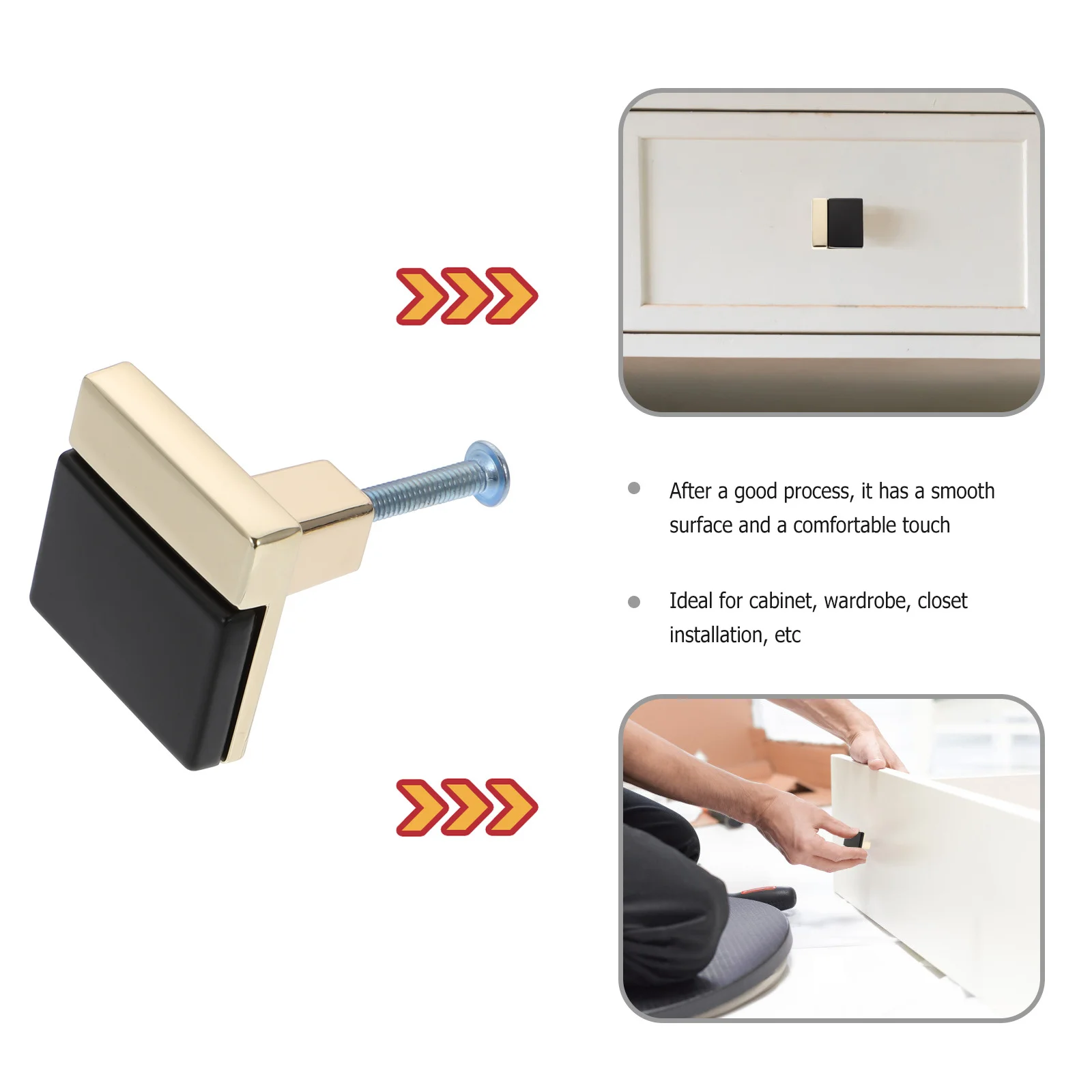 

4Pcs Delicate Cabinet Door Knobs Zinc Alloy Durable Drawer Pull Handles for Wardrobe Kitchen Furniture Cupboard Decorative