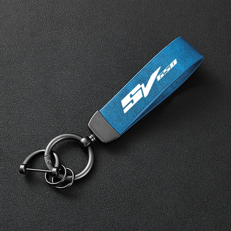 High-Grade Leather Motorcycle Keychain Holder Keyring For Suzuki SV650 X/S SV650S SV650x SV 650 1999-2025 Accessories - view 3