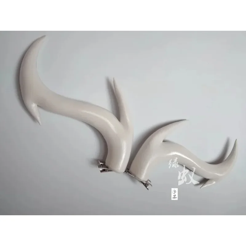 Anime The Dragon Prince Aaravos Cosplay Purple Head Clip Horns Headwear For Women men Halloween Party Props Costume Accessories