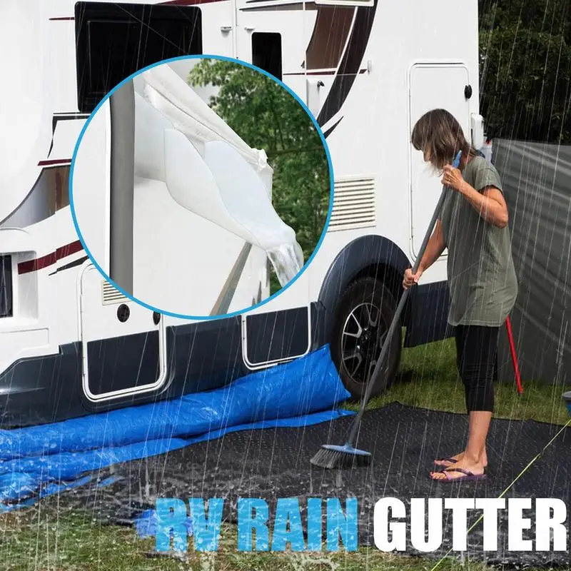 Rv Gutter Spout Long Version Rv Rain Gutter Spouts With Extensions Rv Gutter Extenders Left And Right Side For Directs Rainwater