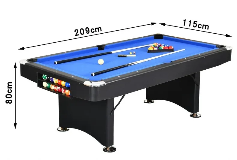 2026 New Designed 84 Inch 7ft Billiard & Snooker Pool Game Table With All Accessories