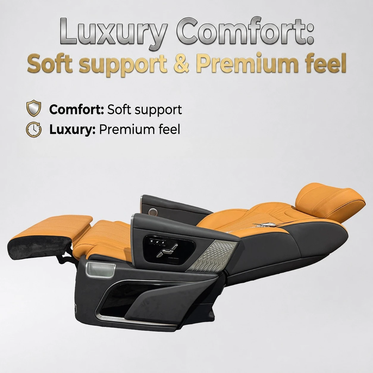 Customized Deluxe Power VIP MPV Seat with High Density Foam Napapi Leather Leg Rest for  Sienna GL8 Kia Carnival