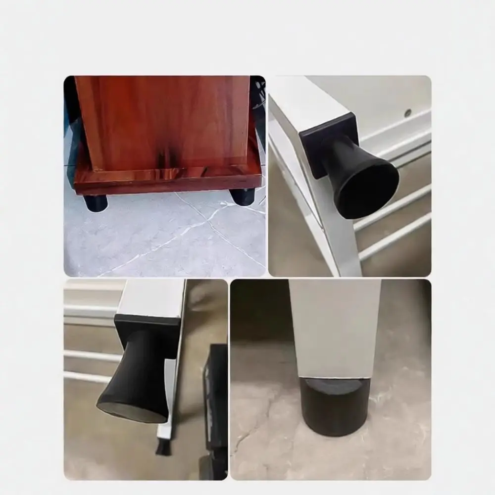 Thermal Resistant Rubber Mount Threaded Adjustment Foot Anti Slip Vibration Damper For Industrial Equipment Base Support Pad