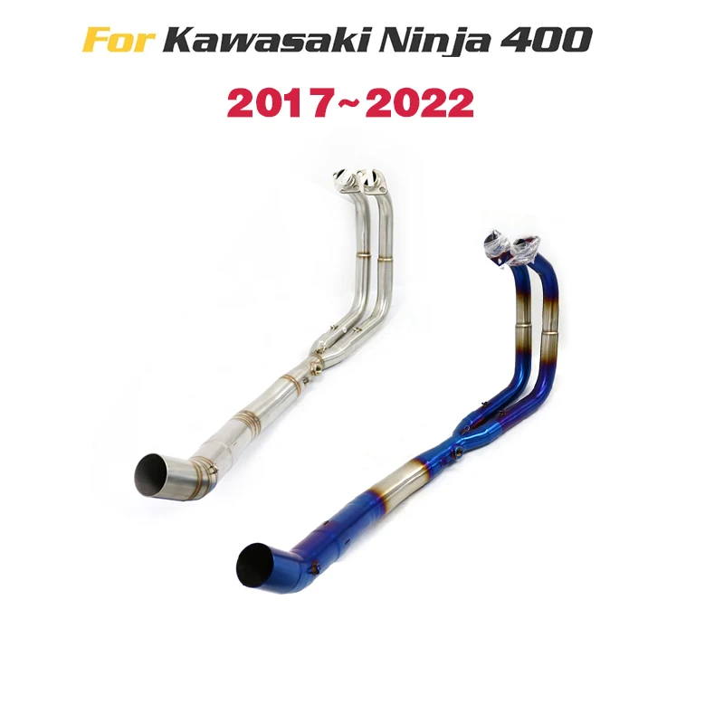 Slip On For Kawasaki Ninja 400 Z400 Z250 Ninja 250 2017 - 2022 Full System Motorcycle Exhaust Pipe Slip On Full System Link Pipe