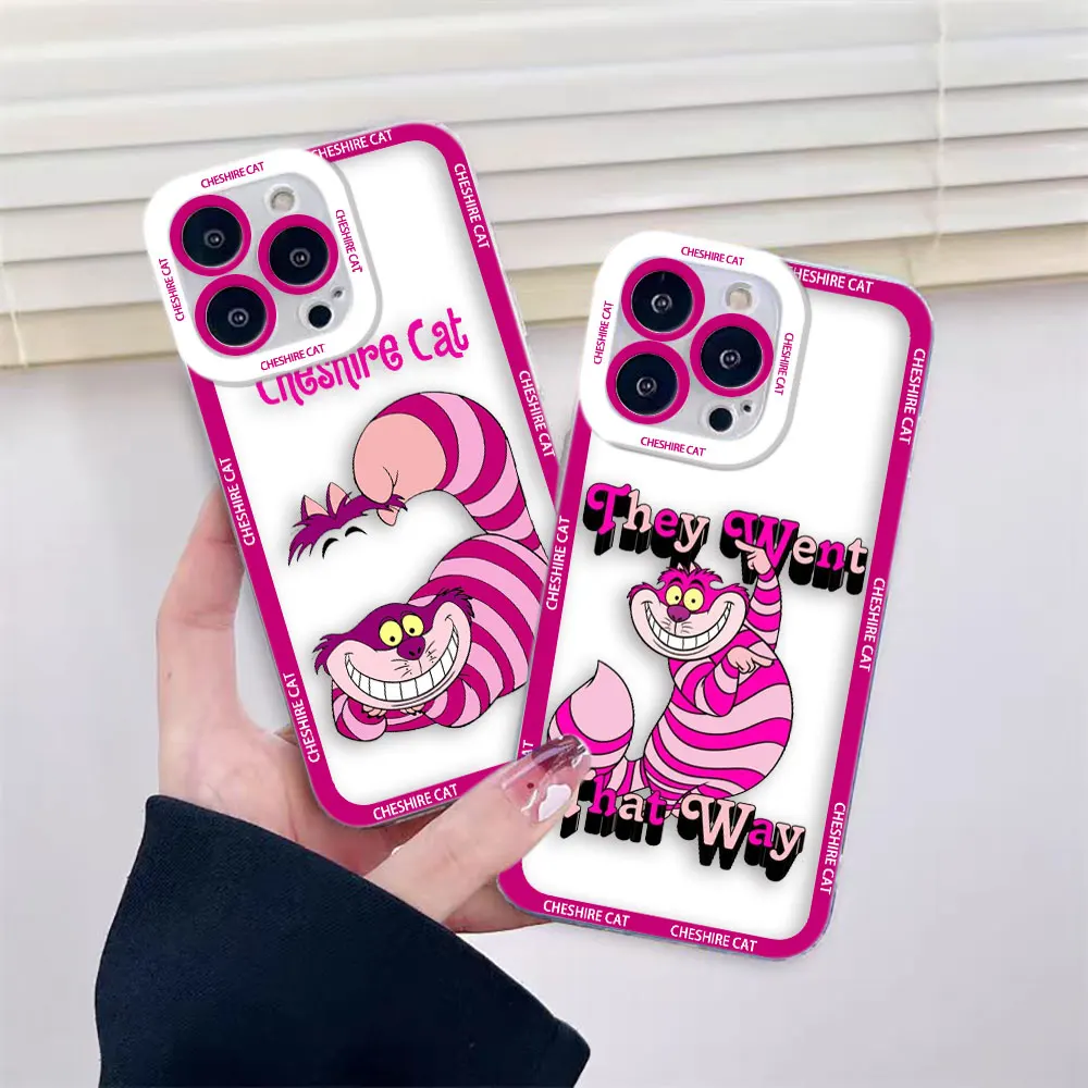 

Funny Disney Cheshire Cat Cover Clear Phone Case For REALME 5 6 7 7I 8 8I 9 9I 10 C67 C55 C53 C35 C33 C31 C30 PRO PLUS 5G Case