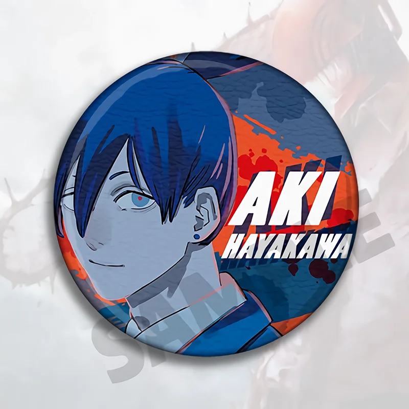 Chainsaw Man Pochita Broches Blik Zachte Knop Pins Anime Film Ronde Badge Rugzak Hoed Emaille Pins Decoratie Sieraden Speelgoed