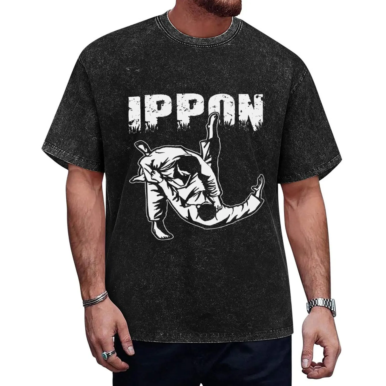 Ippon as a gift for every judoka T-Shirt cute tops graphic t shirts for a boy Personalized t-shirt men workout shirt