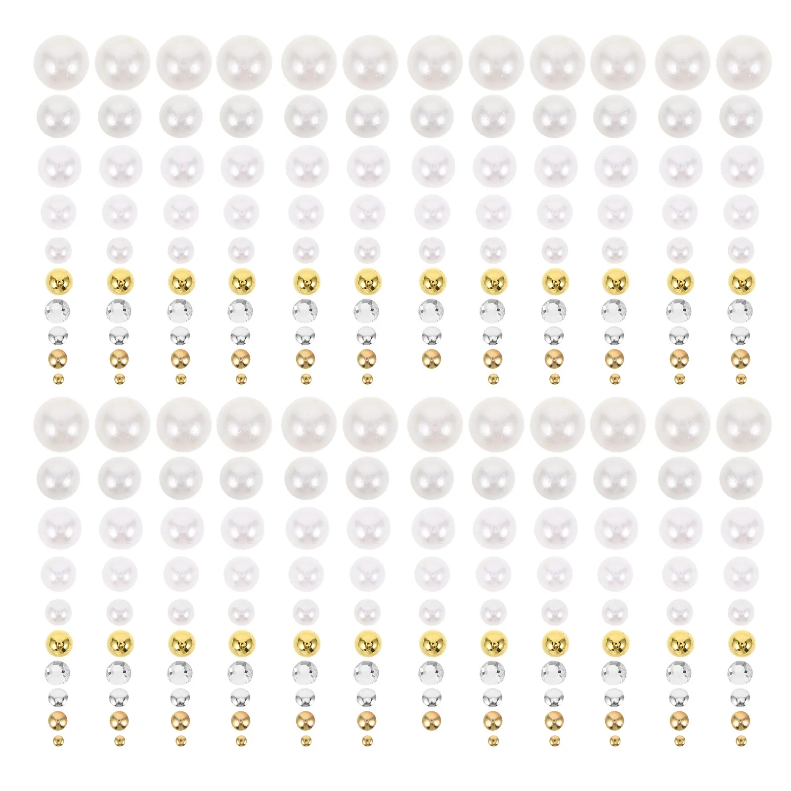 

Pearls Half Round Rhinestone Flatback For Acrylic Nails Wedding Party Decor Art Charms Bulk Small Decorations Women Charms