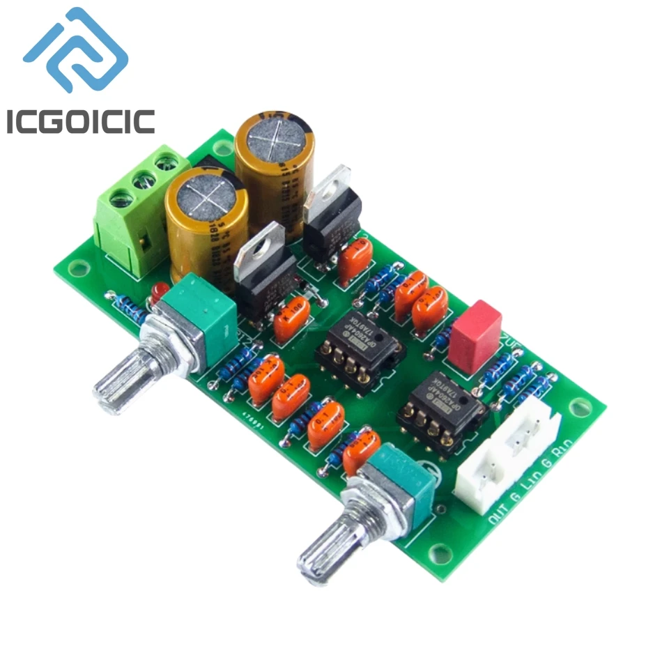 Dupla potência passa-baixa Superheavy Subwoofer Filter Board Bass Split Filter Machine Kit acabado PCB Placa vazia