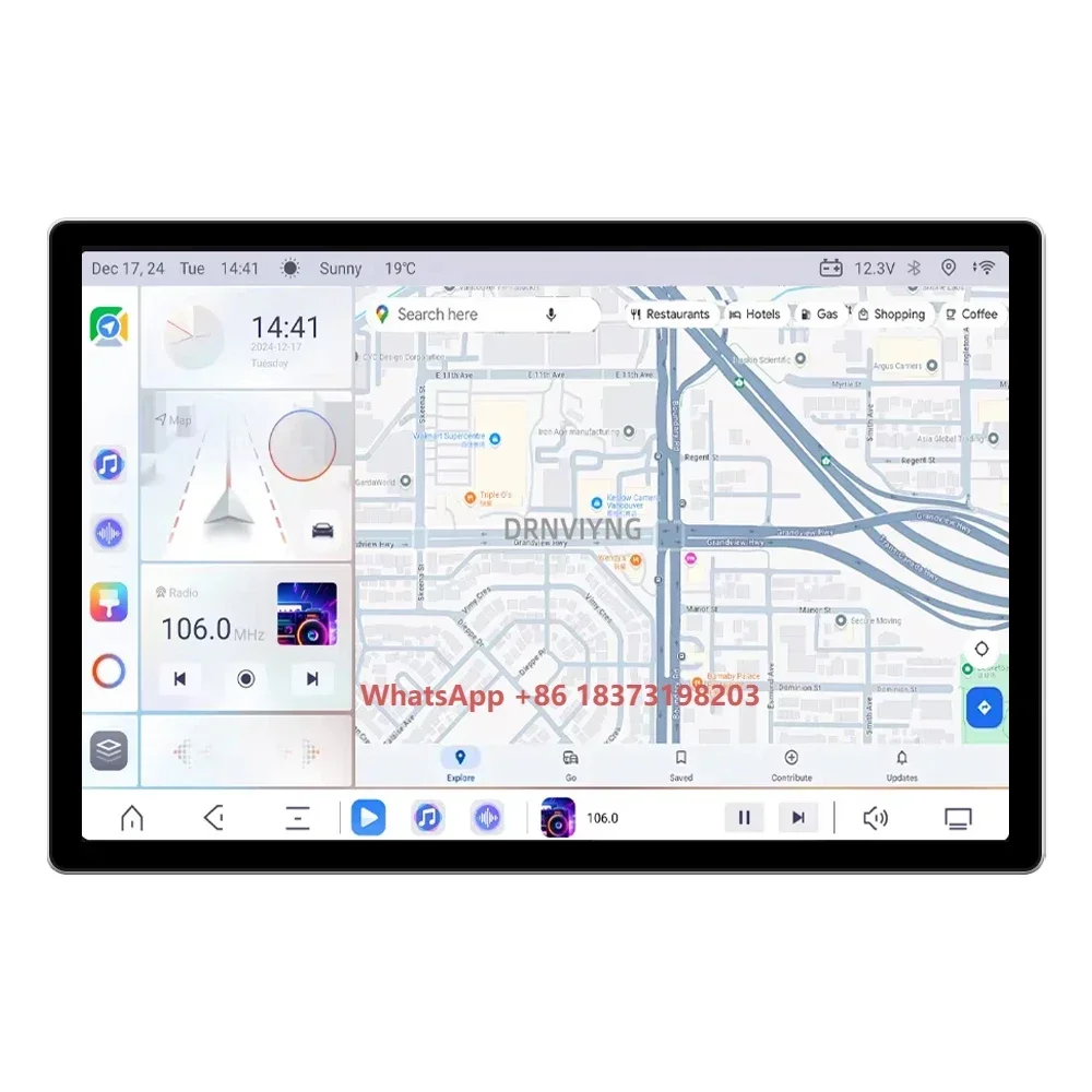 

13'' New Android Ts20 2k Screen Car Multimedia Radio Stereo Car Dvd Player for Universal Car Gps Navigation