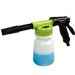 Foam Cannon for Garden Hose,Adjustment Ratio Dial Foam Gun,Car Wash Soap Spray Foamer Green