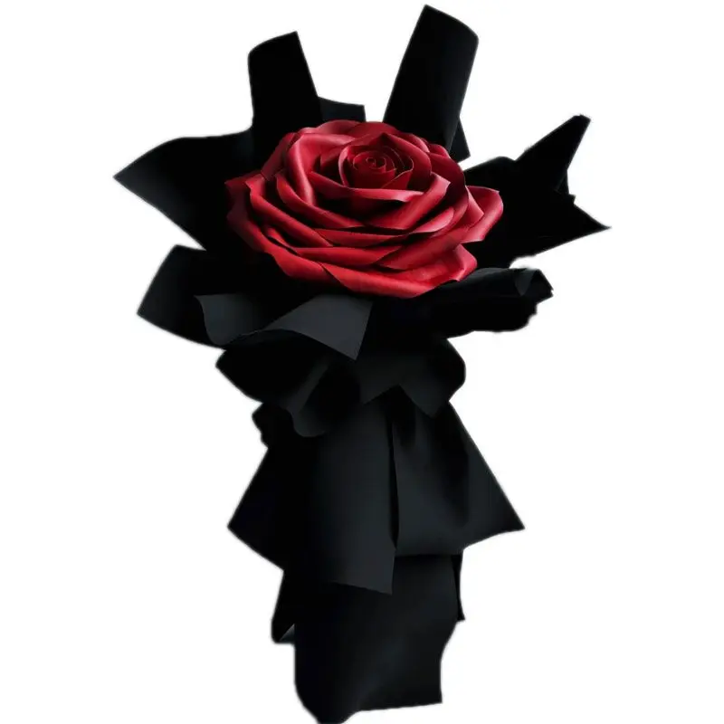 Giant simulation paper art rose shopping mall window decoration