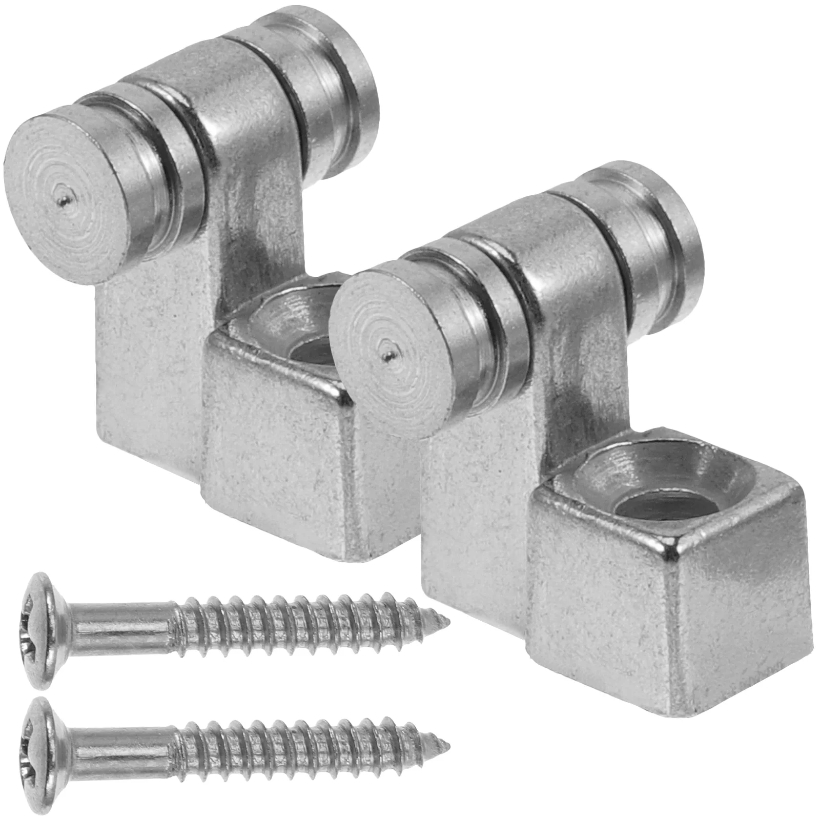 

2 Sets Guitar String Metal Bass String Retainers Tree Metal Retainer Parts Bass Roller Headstock Component Attachment