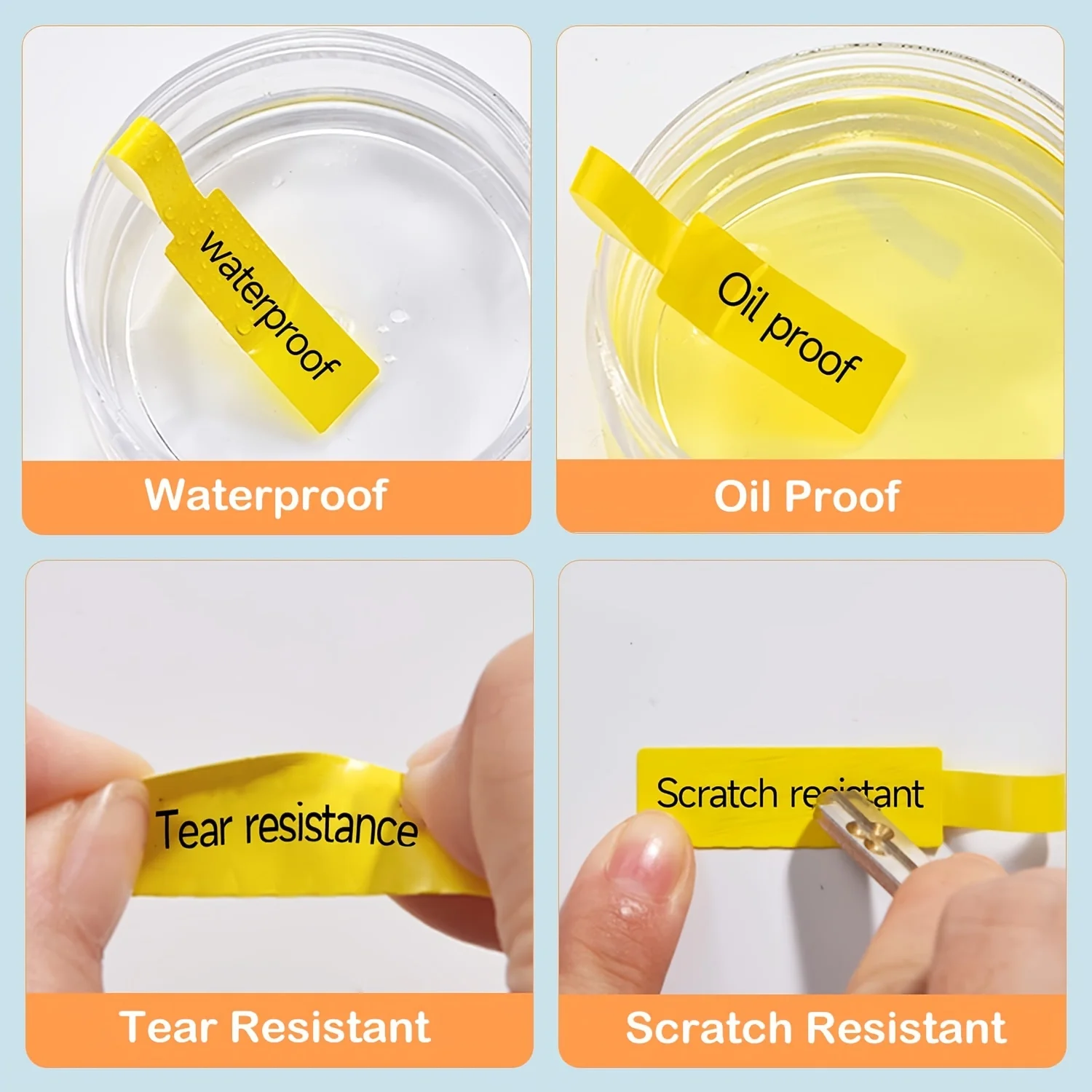 Niimbot Original Label Cable Sticker for D11 D110 D101 Mini Label Maker Adhesive Waterproof Colorful Tape Wire Classification