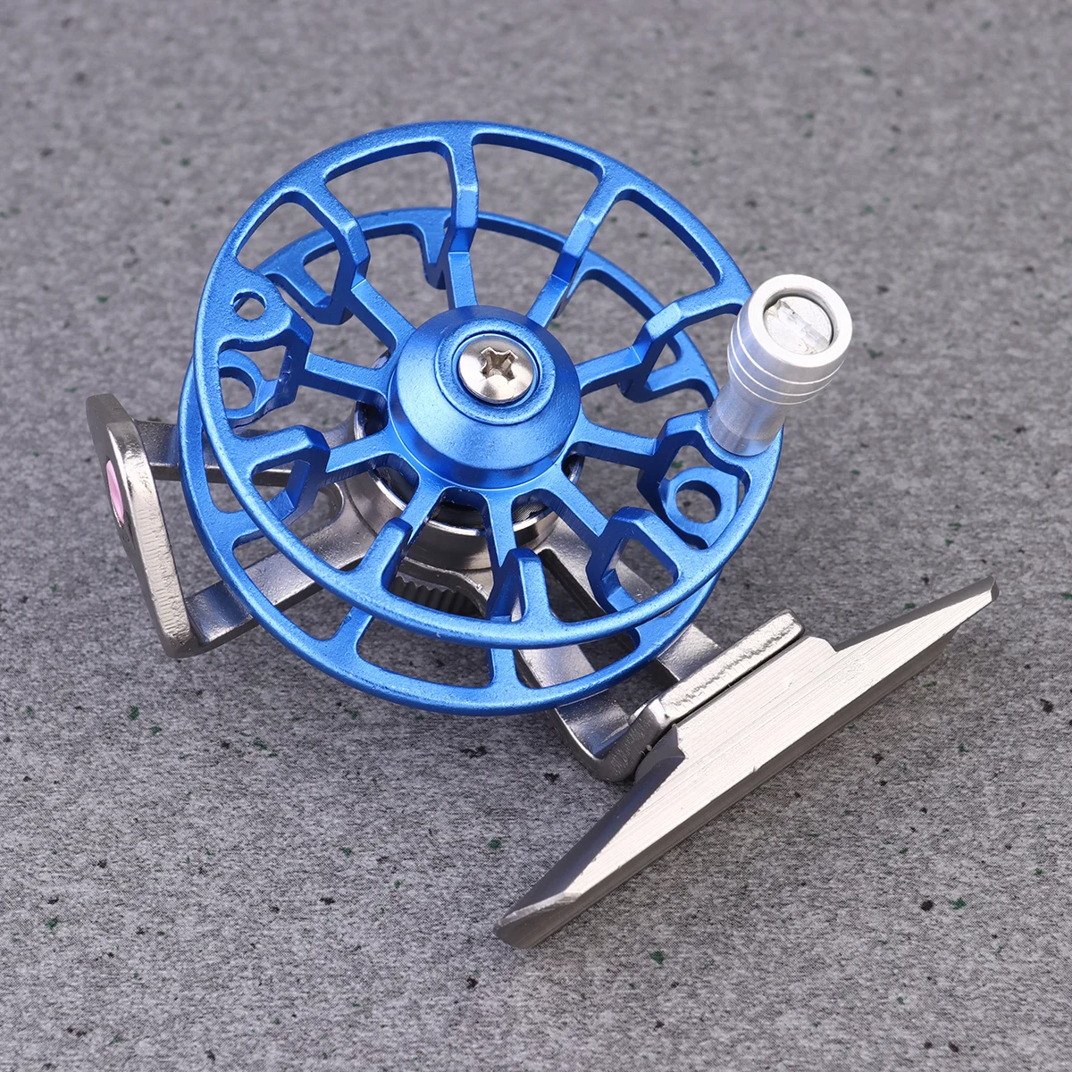 1 Pc Metal Fishing Reel Fly Fishing Reel Fishing Wheel Front Wheel Fishing Wheel Fishing Gear for Fishing (Right Hand Blue)