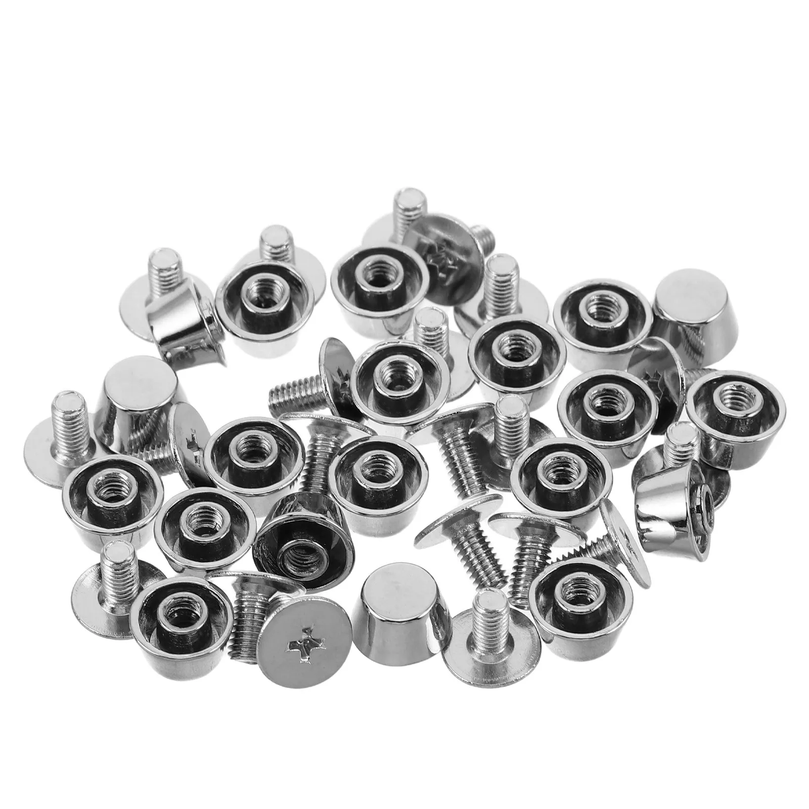 20Pcs Zinc Alloy Bag Feet Nailhead Replacement 8Mm Purse Feet Hardware for Handbag Luggage Protective Studs Bag Making
