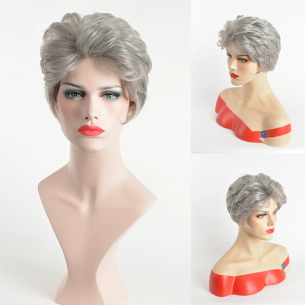 

1 шт. женский парик из синтетического волокна, легкий и дышащий, простой в уходе, классический повседневный стиль, для ношения каждый день