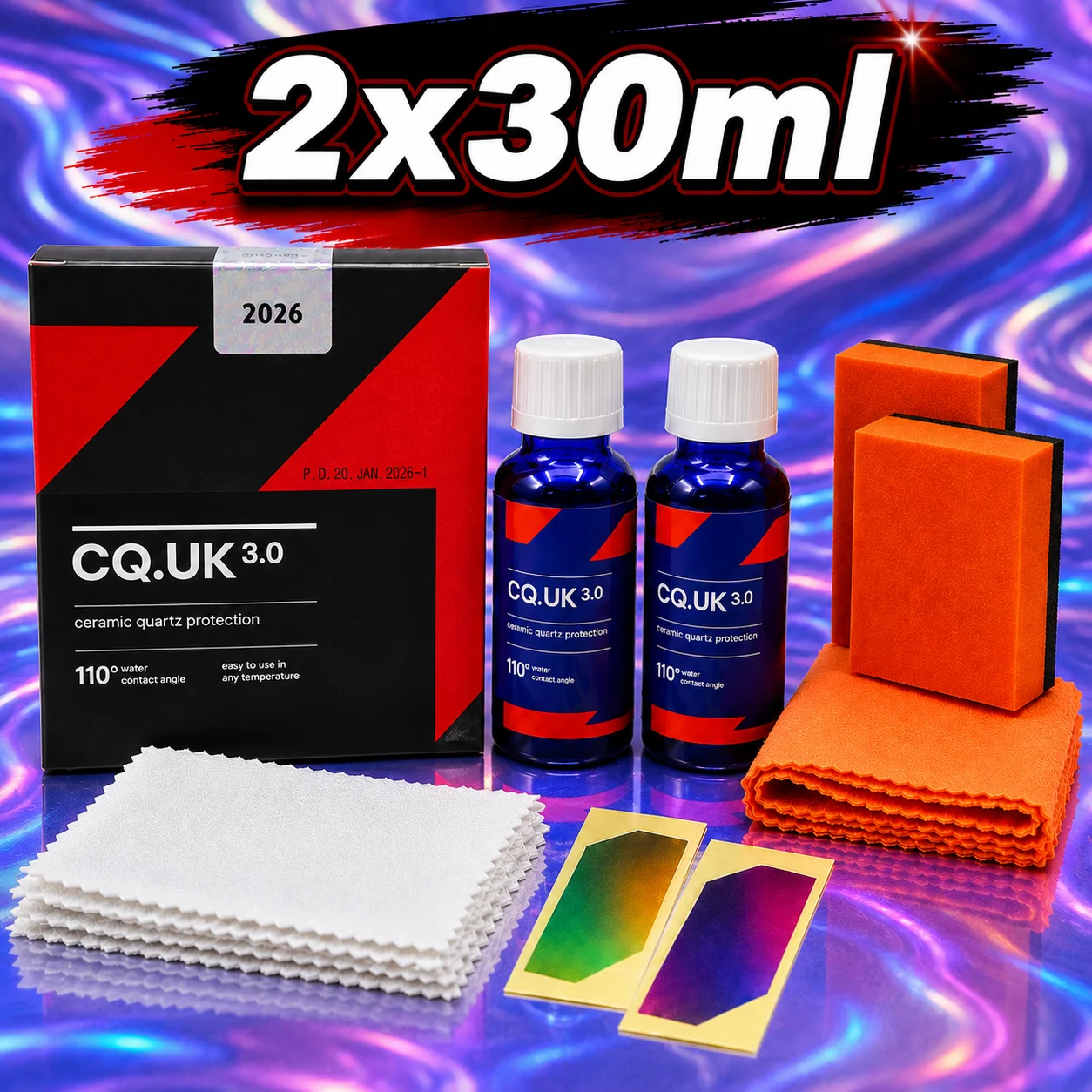 2026 CQUARTZ UK 3.0-Ceramic Coating for Cars Quartz Based Nanotechnology Bonds To Paint Glass Metal and Plastic