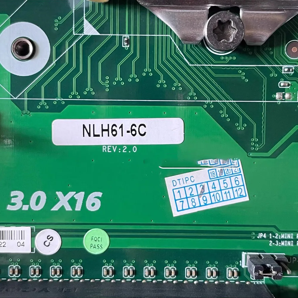 highly reliable industrial computer board dual network ports NLH61-6C REV: 2.0