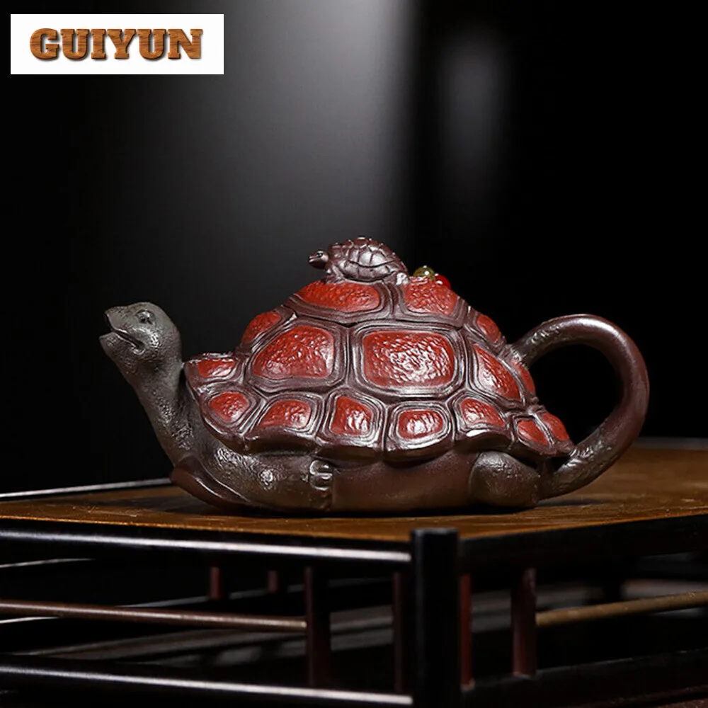 175ML Handmade Yixing Purple Clay Teapot Handmade  Extremely Rich Pot Raw Ore Purple Mud Tea Maker Kettle Zisha Teaset Drinkware