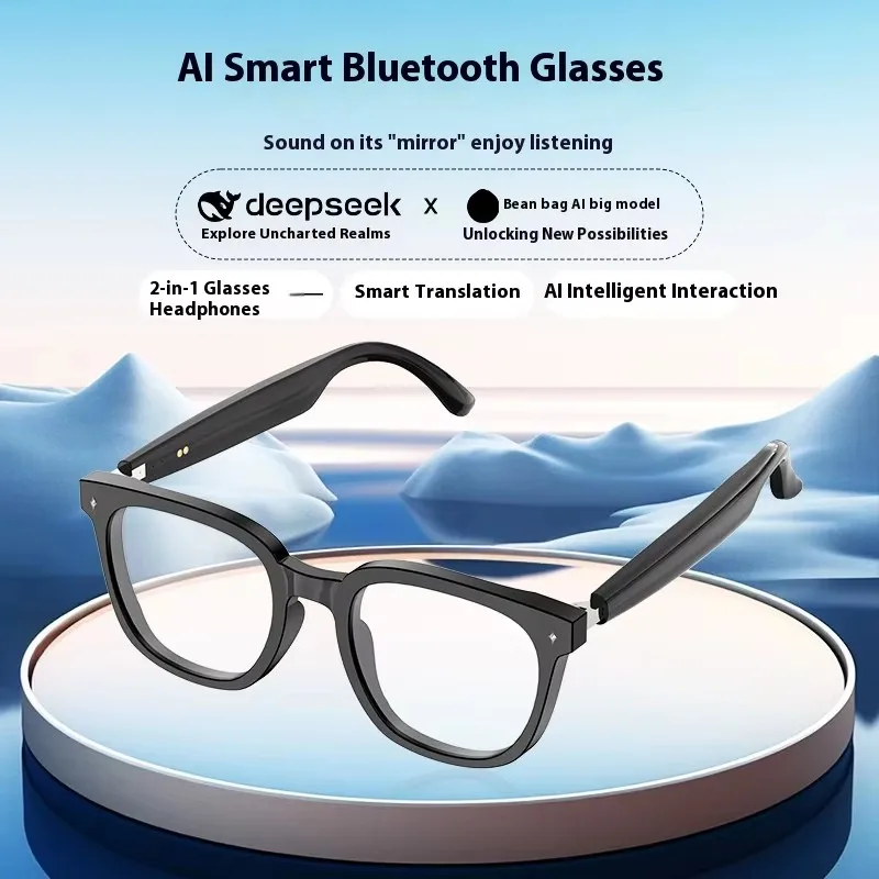 Ai Smart Glasses Sunglasses Polarized Noise Cancelling Bluetooth Touch Fishing Cycling Call 172 Languages Rtranslation Glasses