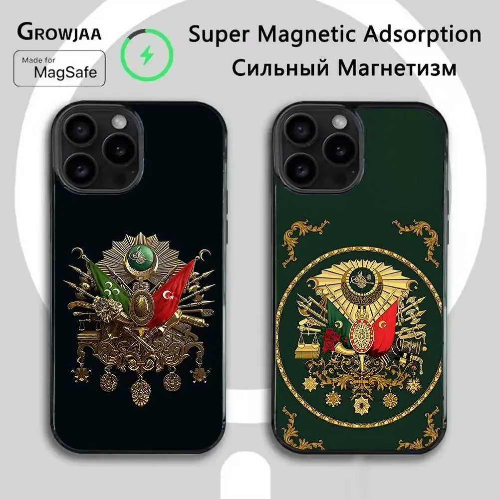 

O-Ottoman E-Empire Coats Phone Case For iPhone 16e,16,15,14,13,12,11,Plus,Pro,Max,Mini Magsafe Magnetic Wireless Charging