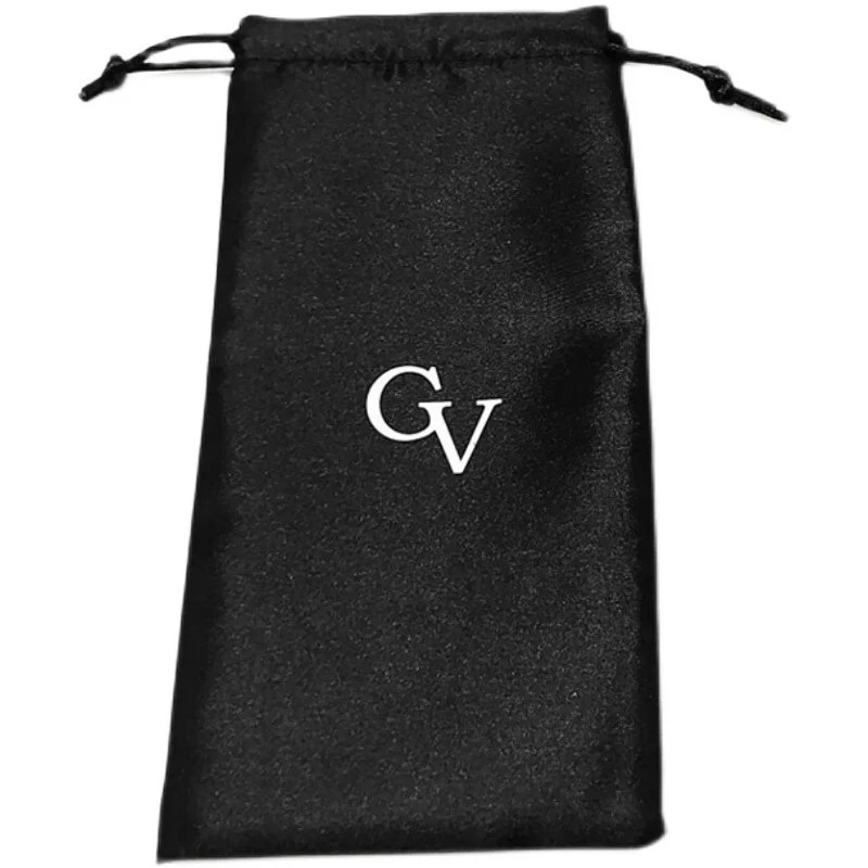 20P personalized Gift Bag Satin Drawstring Pouch Luxury Jewelry Cosmetic Makeup Cellphone Candy Storage Sunglasses Packaging Bag