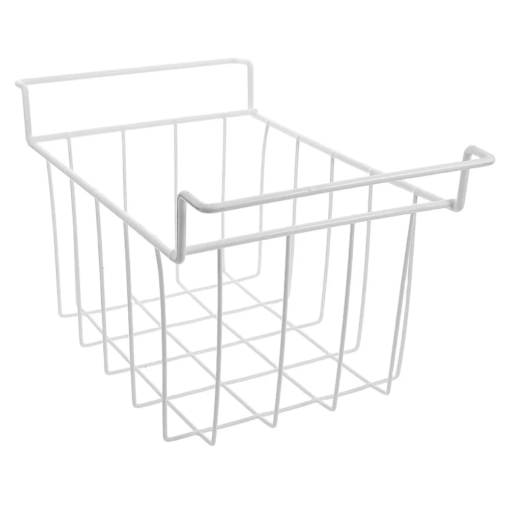 

Металлическая корзина-органайзер для морозильной камеры 38x22 см, для хранения в морозильной камере-ларь, металлическая полка для холодильника, оптимальная циркуляция воздуха, легкий доступ