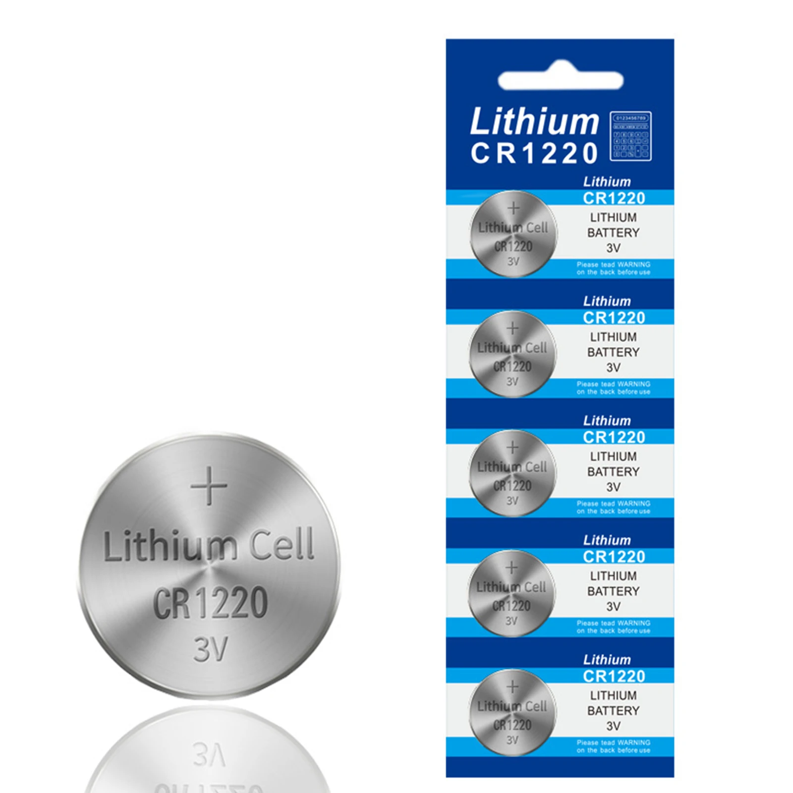 5-100Pcs CR1220 Button Coins Cell Battery CR 1220 BR1220 DL1220 3V Lithium Button Batteries For Car Key Remote Control Watch Toy