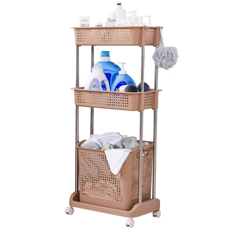 2025-new-high-quality-3-layer-wheeled-laundry-basket-big-pp-taizhou-clothing-basket